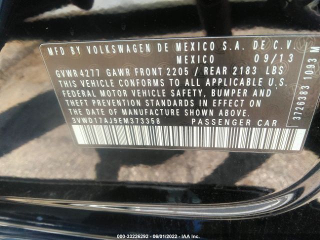 Photo 8 VIN: 3VWD17AJ9EM373358 - VOLKSWAGEN JETTA SEDAN 