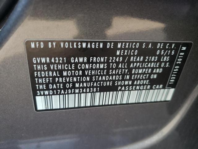 Photo 11 VIN: 3VWD17AJ9FM348381 - VOLKSWAGEN JETTA SE 