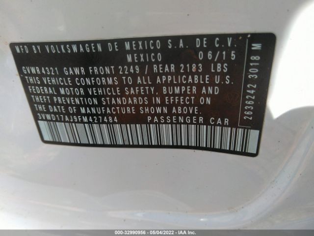 Photo 8 VIN: 3VWD17AJ9FM427484 - VOLKSWAGEN JETTA SEDAN 