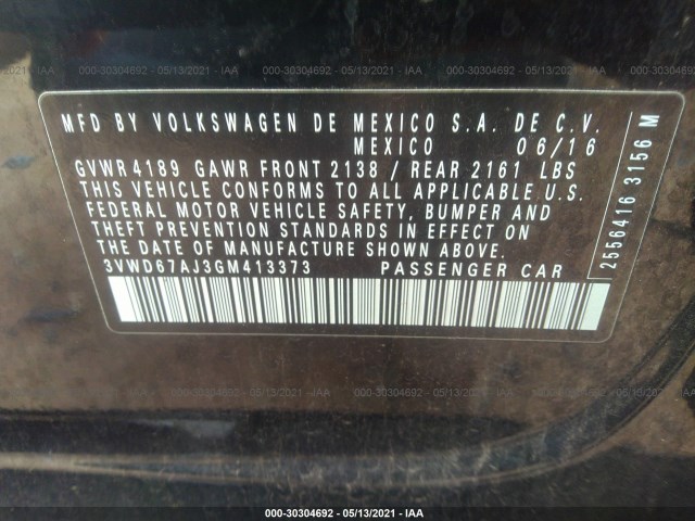 Photo 8 VIN: 3VWD67AJ3GM413373 - VOLKSWAGEN JETTA SEDAN 