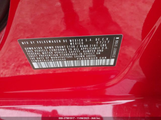 Photo 8 VIN: 3VWDB7AJ0JM204580 - VOLKSWAGEN JETTA 