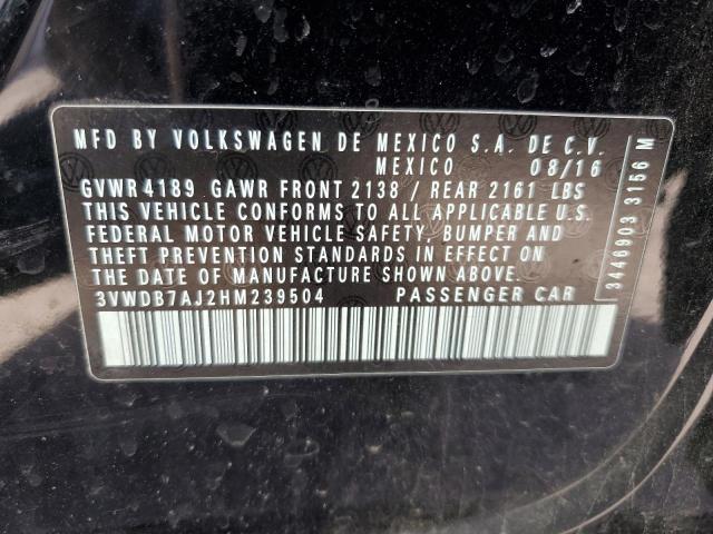 Photo 11 VIN: 3VWDB7AJ2HM239504 - VOLKSWAGEN JETTA 