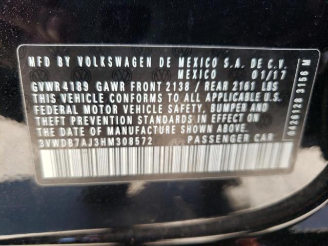 Photo 9 VIN: 3VWDB7AJ3HM308572 - VOLKSWAGEN JETTA 