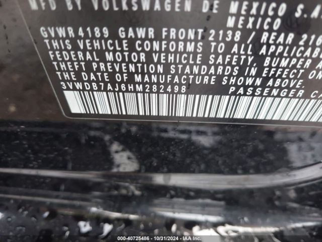 Photo 8 VIN: 3VWDB7AJ6HM282498 - VOLKSWAGEN JETTA 