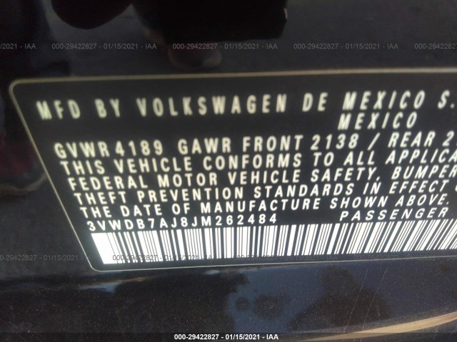 Photo 8 VIN: 3VWDB7AJ8JM262484 - VOLKSWAGEN JETTA 