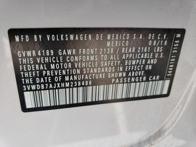 Photo 11 VIN: 3VWDB7AJXHM238486 - VOLKSWAGEN JETTA SE 