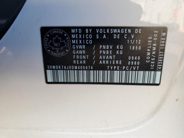 Photo 11 VIN: 3VWDK7AJ0DM405674 - VOLKSWAGEN JETTA SE 