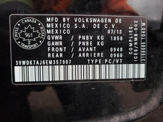 Photo 9 VIN: 3VWDK7AJ6EM357907 - VOLKSWAGEN JETTA 