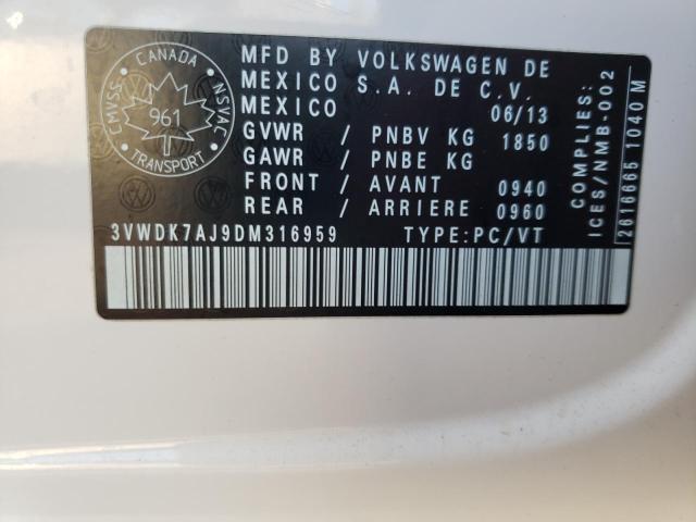 Photo 11 VIN: 3VWDK7AJ9DM316959 - VOLKSWAGEN JETTA 