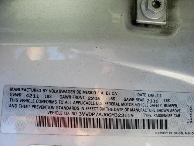 Photo 11 VIN: 3VWDP7AJ0CM323119 - VOLKSWAGEN JETTA SE 