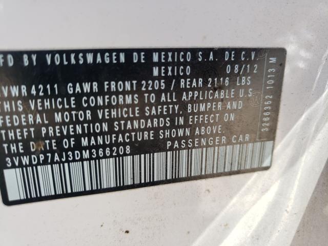 Photo 9 VIN: 3VWDP7AJ3DM366208 - VOLKSWAGEN JETTA SE 