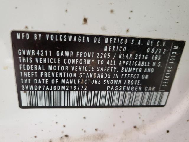 Photo 11 VIN: 3VWDP7AJ6DM216772 - VOLKSWAGEN JETTA SE 