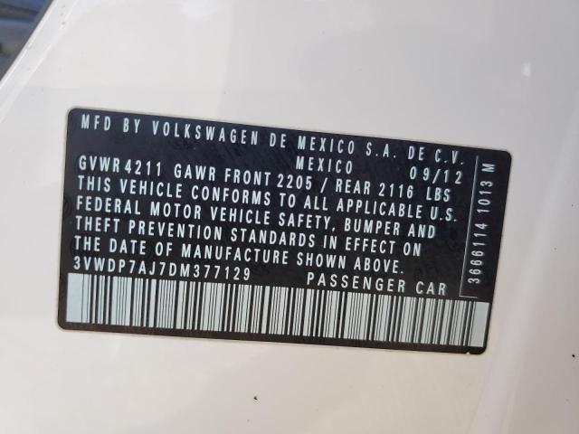 Photo 12 VIN: 3VWDP7AJ7DM377129 - VOLKSWAGEN JETTA SE 