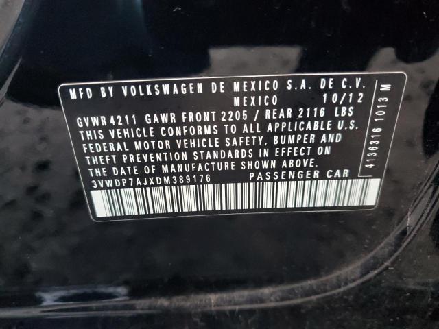 Photo 11 VIN: 3VWDP7AJXDM389176 - VOLKSWAGEN JETTA SE 