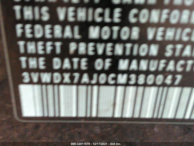 Photo 8 VIN: 3VWDX7AJ0CM380047 - VOLKSWAGEN JETTA SEDAN 