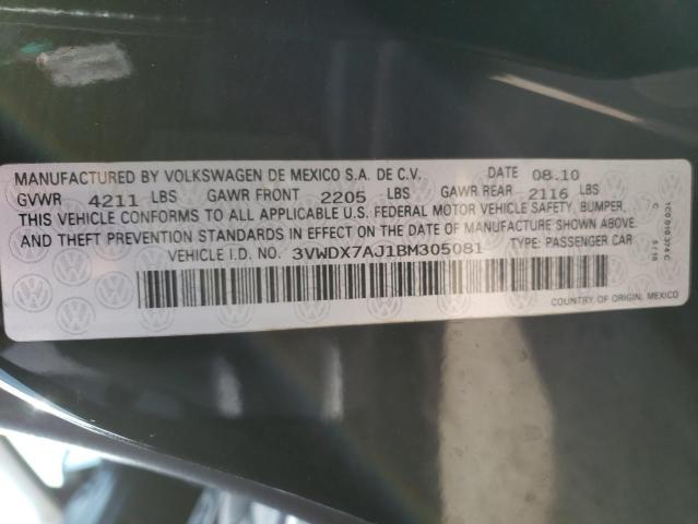 Photo 11 VIN: 3VWDX7AJ1BM305081 - VOLKSWAGEN JETTA SE 