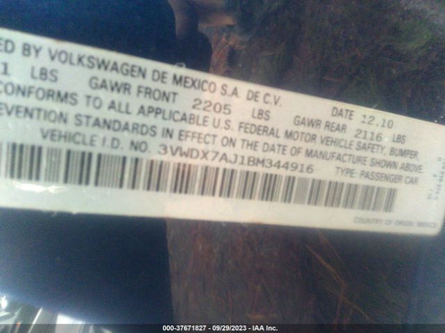 Photo 8 VIN: 3VWDX7AJ1BM344916 - VOLKSWAGEN JETTA 