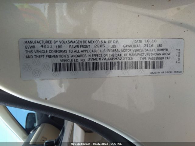 Photo 8 VIN: 3VWDX7AJ4BM322733 - VOLKSWAGEN JETTA SEDAN 