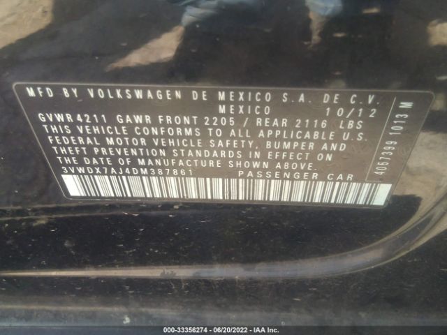 Photo 8 VIN: 3VWDX7AJ4DM387861 - VOLKSWAGEN JETTA SEDAN 