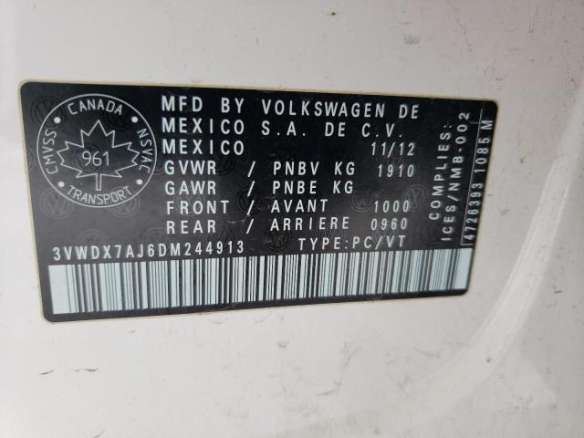 Photo 11 VIN: 3VWDX7AJ6DM244913 - VOLKSWAGEN JETTA SE 