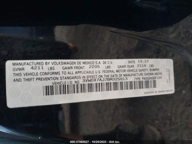 Photo 8 VIN: 3VWDX7AJ7BM325013 - VOLKSWAGEN JETTA SEDAN 