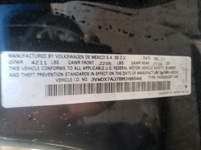 Photo 9 VIN: 3VWDX7AJ7BM388046 - VOLKSWAGEN JETTA SE 