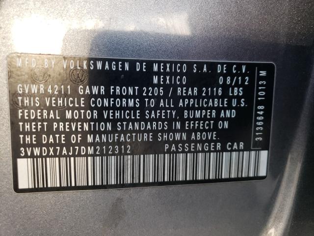 Photo 9 VIN: 3VWDX7AJ7DM212312 - VOLKSWAGEN JETTA SE 