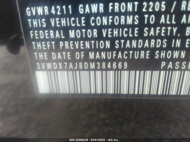 Photo 8 VIN: 3VWDX7AJ8DM384669 - VOLKSWAGEN JETTA SEDAN 