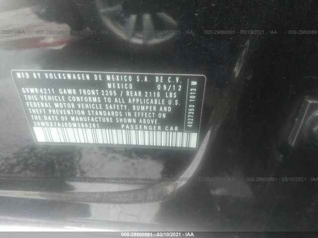 Photo 8 VIN: 3VWDX7AJ8DM386261 - VOLKSWAGEN JETTA SEDAN 