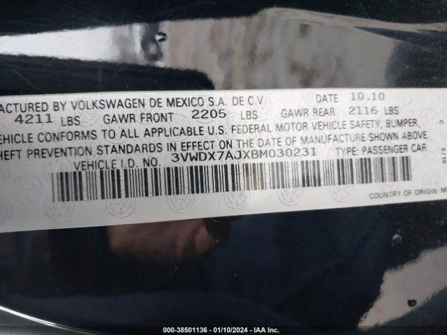 Photo 8 VIN: 3VWDX7AJXBM030231 - VOLKSWAGEN JETTA 