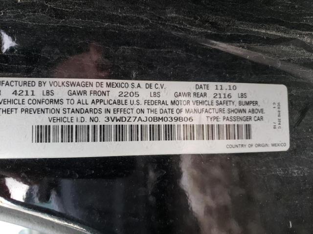 Photo 12 VIN: 3VWDZ7AJ0BM039806 - VOLKSWAGEN JETTA SE 