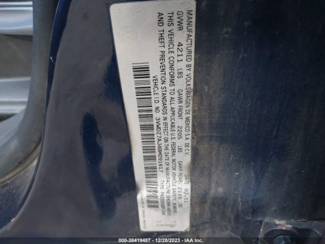 Photo 8 VIN: 3VWDZ7AJ4BM091617 - VOLKSWAGEN JETTA 