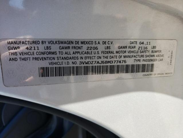 Photo 9 VIN: 3VWDZ7AJ5BM377475 - VOLKSWAGEN JETTA SE 