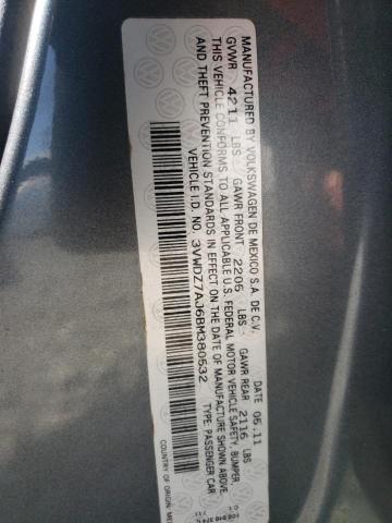 Photo 11 VIN: 3VWDZ7AJ6BM380532 - VOLKSWAGEN JETTA SE 