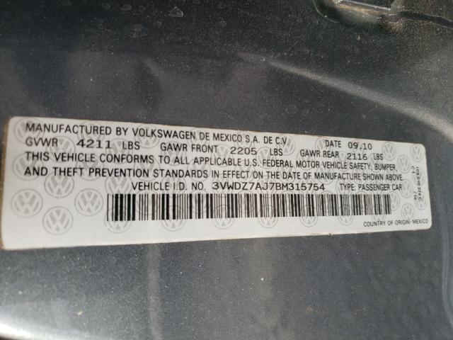 Photo 9 VIN: 3VWDZ7AJ7BM315754 - VOLKSWAGEN JETTA SE 