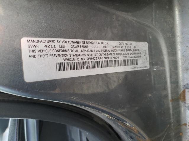 Photo 9 VIN: 3VWDZ7AJ7BM357809 - VOLKSWAGEN JETTA SE 