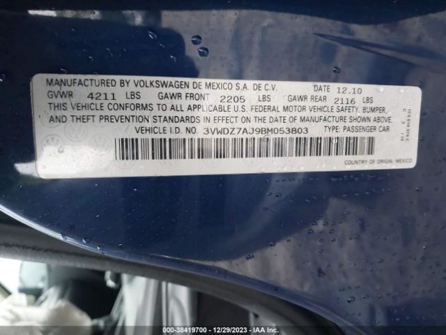 Photo 8 VIN: 3VWDZ7AJ9BM053803 - VOLKSWAGEN JETTA 