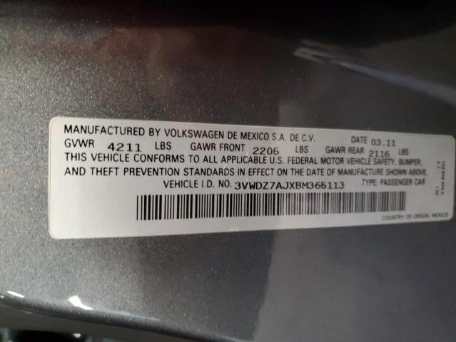 Photo 12 VIN: 3VWDZ7AJXBM365113 - VOLKSWAGEN JETTA 