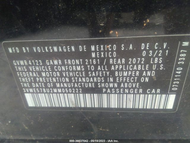 Photo 8 VIN: 3VWE57BU2MM050222 - VOLKSWAGEN JETTA 