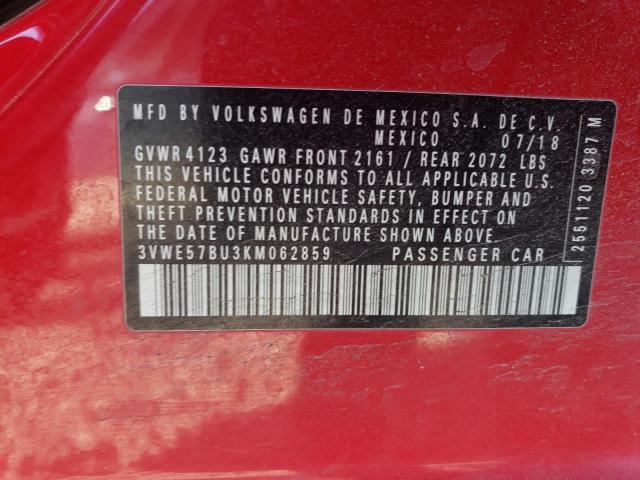 Photo 12 VIN: 3VWE57BU3KM062859 - VOLKSWAGEN JETTA 