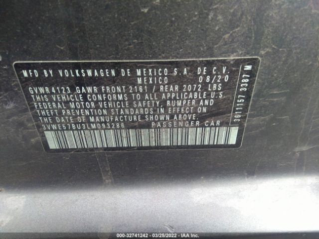 Photo 8 VIN: 3VWE57BU3LM093286 - VOLKSWAGEN JETTA 