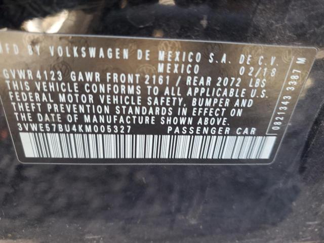 Photo 9 VIN: 3VWE57BU4KM005327 - VOLKSWAGEN JETTA SEL 