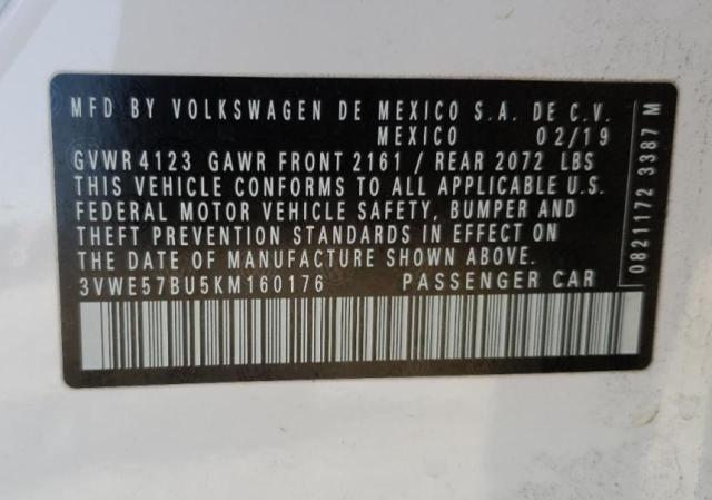 Photo 11 VIN: 3VWE57BU5KM160176 - VOLKSWAGEN JETTA SEL 