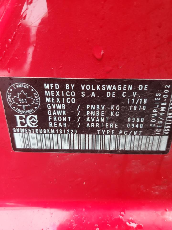 Photo 12 VIN: 3VWE57BU9KM131229 - VOLKSWAGEN JETTA 