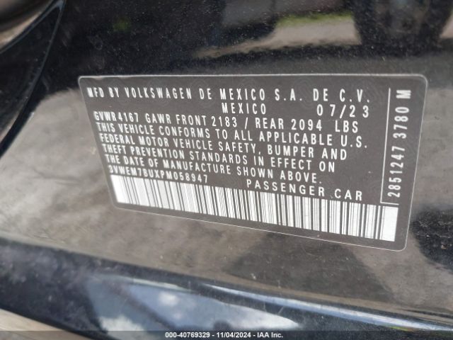 Photo 8 VIN: 3VWEM7BUXPM058947 - VOLKSWAGEN JETTA 