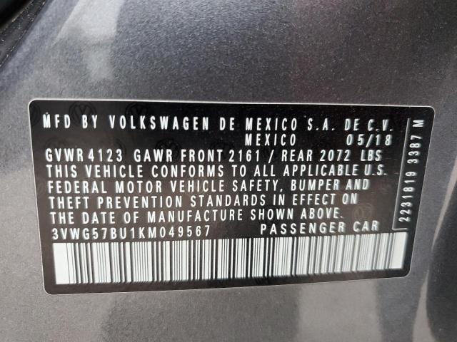 Photo 12 VIN: 3VWG57BU1KM049567 - VOLKSWAGEN JETTA 