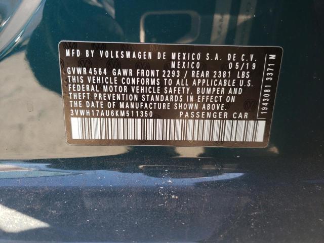 Photo 11 VIN: 3VWH17AU6KM511350 - VOLKSWAGEN GOLF ALLTR 