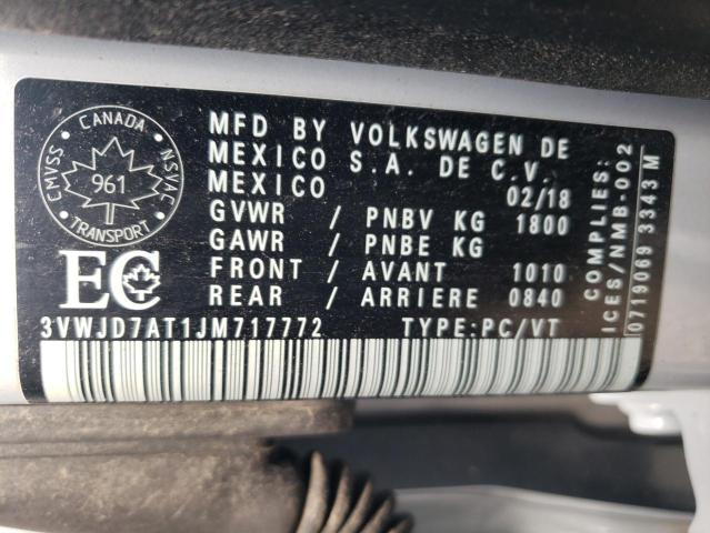 Photo 12 VIN: 3VWJD7AT1JM717772 - VOLKSWAGEN BEETLE SE 