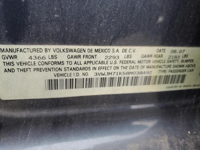 Photo 11 VIN: 3VWJM71K58M038492 - VOLKSWAGEN JETTA 