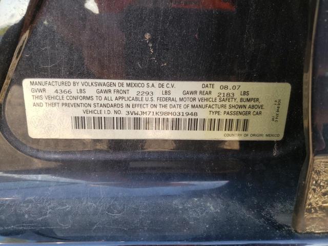 Photo 11 VIN: 3VWJM71K98M031948 - VOLKSWAGEN JETTA 